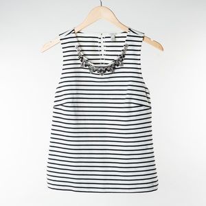 J. Crew Striped Sleeveless Blouse